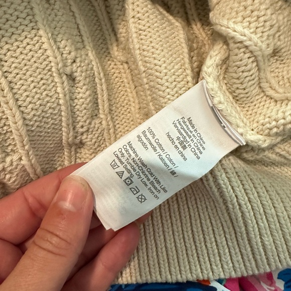 Mens J. Crew Cable knit Sweater - Picture 7 of 7